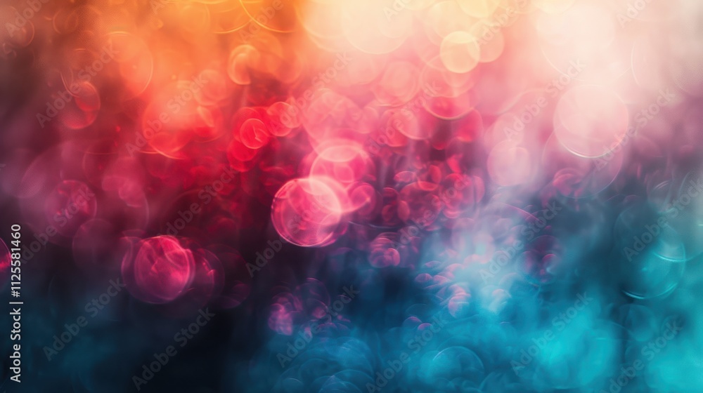 Poster abstract colorful bokeh background image