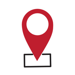 map pointer with pin icon