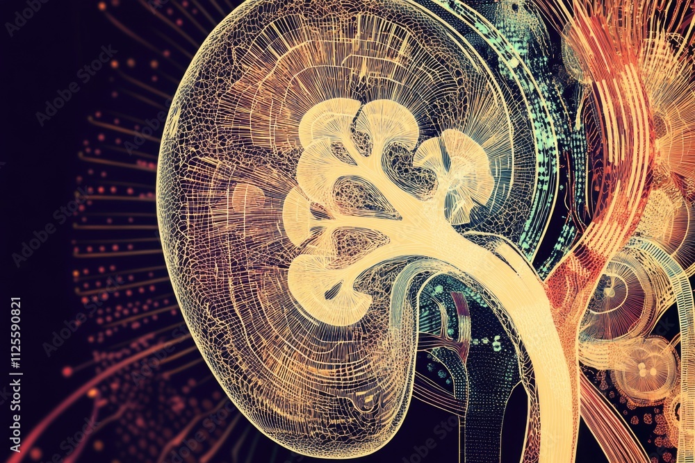 Poster computer-generated 3d model of a human brain