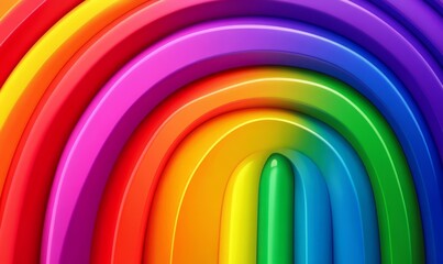 Obraz premium rainbow background with vibrant color gradients and shimmering light effects cheerful and colorful