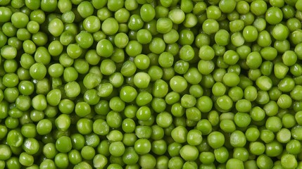 Fresh green peas background: vibrant and textured vegetable pattern