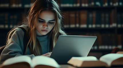 Obraz premium person working on laptop