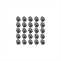 Present gift box icon. Vector isolated elements. Christmas gift icon illustration vector symbol. Surprise present linear design. 