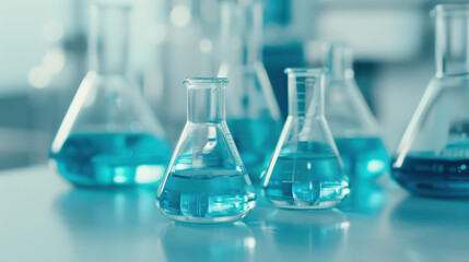 Discover cuttingedge research in a chemistry lab, where liquids and biotechnology merge to advance pharmaceutical science.