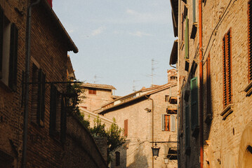 Buildings in Montone, Italy.
