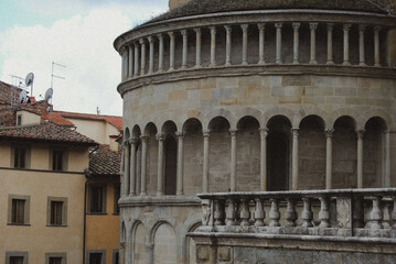 Grande Piazza in Arezzo, Italy.
