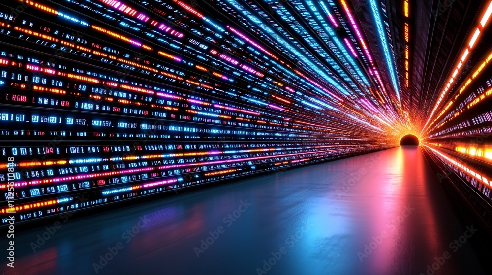 Poster data storage visualization with engaging graphics