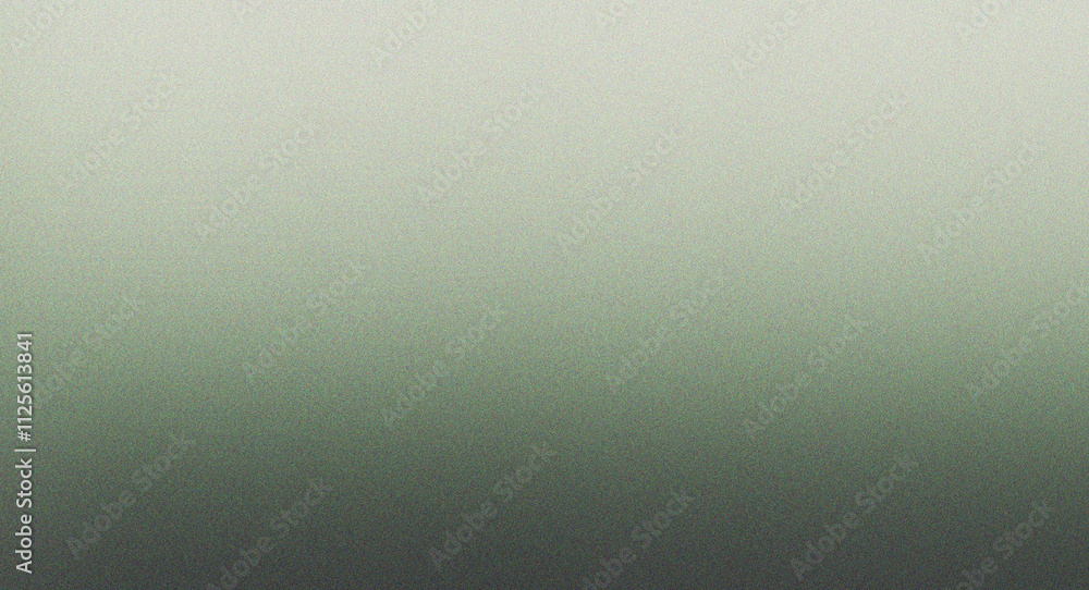 Poster eye-catching green and white abstract grainy gradient with noise texture effect for sophisticated an