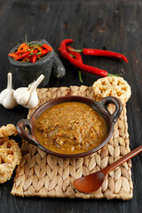 Sambal Tumpang is Tempe in Spicy Coconut Chili Paste