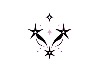 Abstract Star Vector Design - Modern Minimalist Illustration