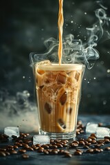 coffee drink with authentic taste and fresh aroma hot drink ai generated