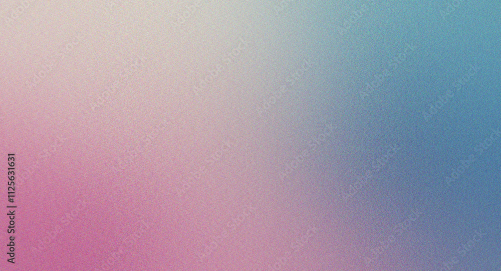 Wall mural retro-modern pink and blue gradient with a fine grainy noise texture, tailored for posters and digit