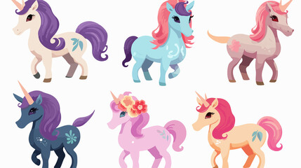 Joyful Xiphias and Unicorn Vector Illustration for Graphic Design Projects