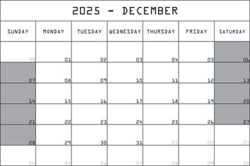 12 DECEMBER 2025 PLANNER CALENDAR