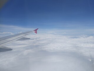 Fototapeta premium Cloudy sky in flight over the state of Mato Grosso, Brazil