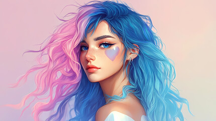 Obraz premium Anime Manga Art: Profile Pictures for All Genders