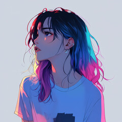 Naklejka premium Anime Manga Art: Profile Pictures for All Genders