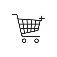 Add to cart icon Black and white logo