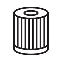 Air filter icon Black and white logo