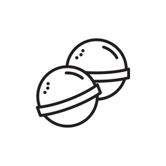 Bath salts bomb icon Black and white logo