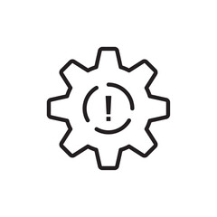 Failure icon Black and white logo