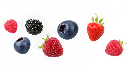 Obraz premium strawberry and blackberry