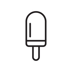 Popsicle icon Black and white logo