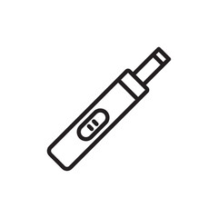 Pregnancy test icon Black and white logo