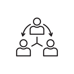 Third party icon Black and white logo