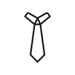 Tie icon Black and white logo