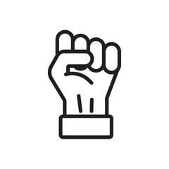 Will power icon Black and white logo