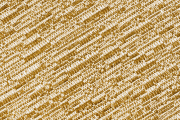 Melange yellow and white fabric texture, mixed color textile background. Close up, macro of jacquard cloth with diagonal coarse weaving. Wallpaper, backdrop