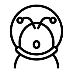 alien Line Icon