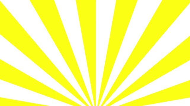 放射線　黄色　背景　シンプル　回転
