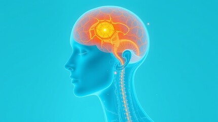trigeminal nerve with a highlighted area indicating pain, surrounded by educational text about trigeminal neuralgia symptoms and treatments