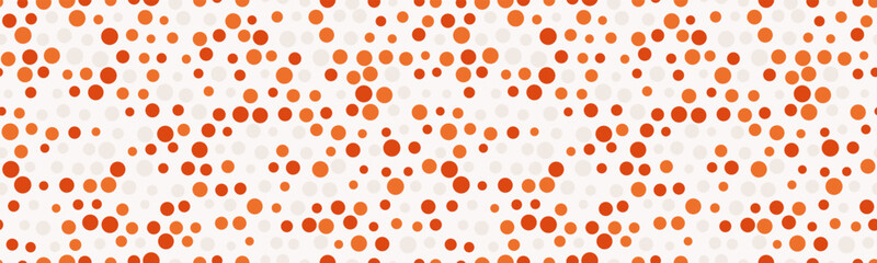Vector dotted pattern with colorful geometric circles. Perfect for textile, seamless wallpapers, and trendy abstract backgrounds for modern design.
