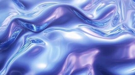 Obraz premium Soft Abstract Flowing Blue Waves in Smooth Texture Formation