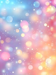 Soft Glowing Lights Blurring Into Colorful Patterns in Background