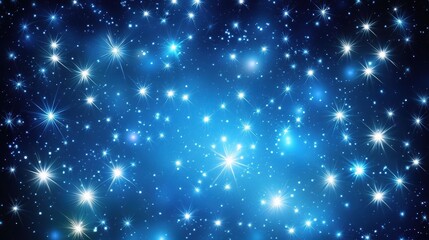 Fototapeta premium Blue Abstract Background with Sparkles and Glitter Effects