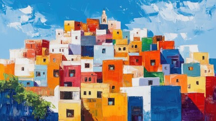 hand-painted canvas, let the cities of Morocco dance with each delicate brushstroke
