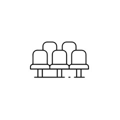Chair icon symbol vector image illustration
