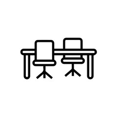 Chair icon symbol vector image illustration
