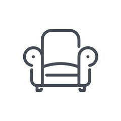 Chair icon symbol vector image illustration
