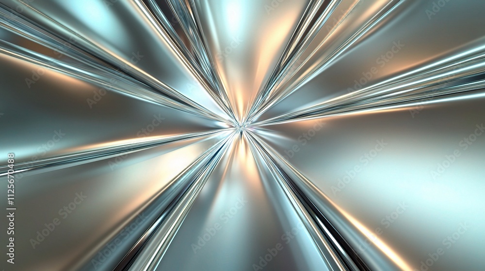 Poster intricate shiny metallic surface with unique textural details