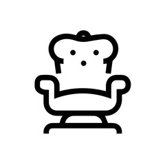 Chair icon symbol vector image illustration
