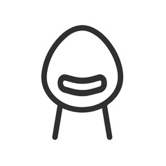 Chair icon symbol vector image illustration
