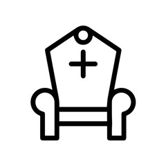 Chair icon symbol vector image illustration

