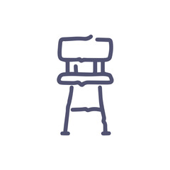 Chair icon symbol vector image illustration

