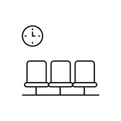 Chair icon symbol vector image illustration
