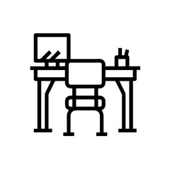 Chair icon symbol vector image illustration
